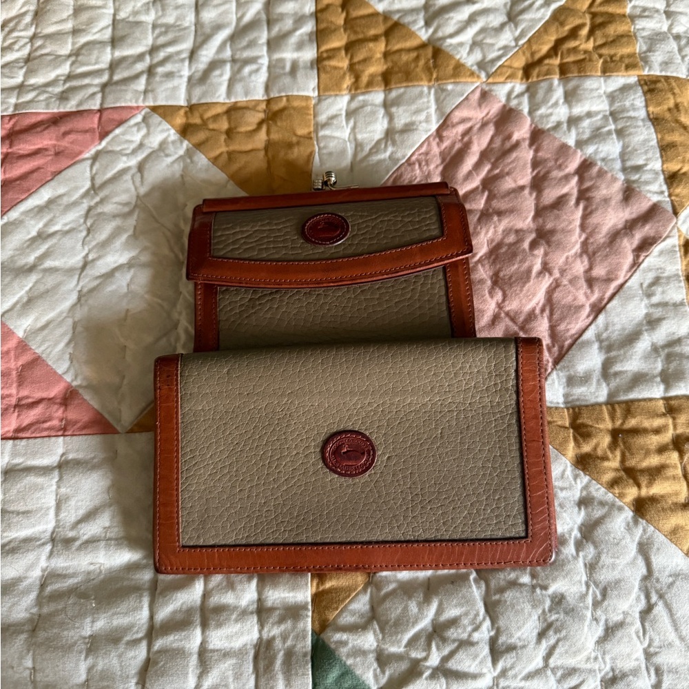 Dooney and Bourke kisslock wallet and checkbook cover.